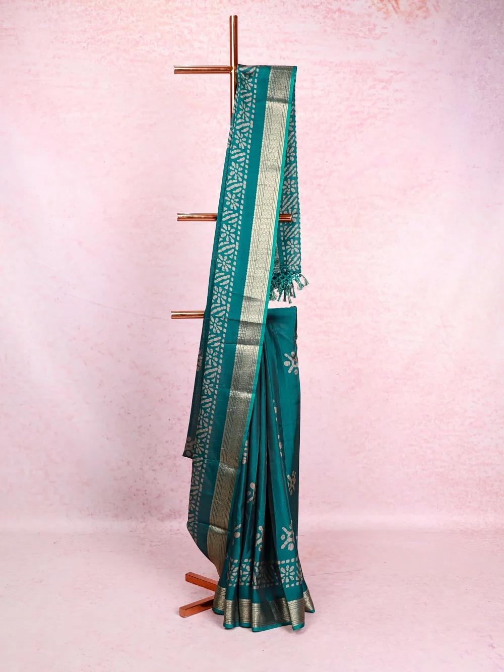 Peacock Green Silky Kota Saree