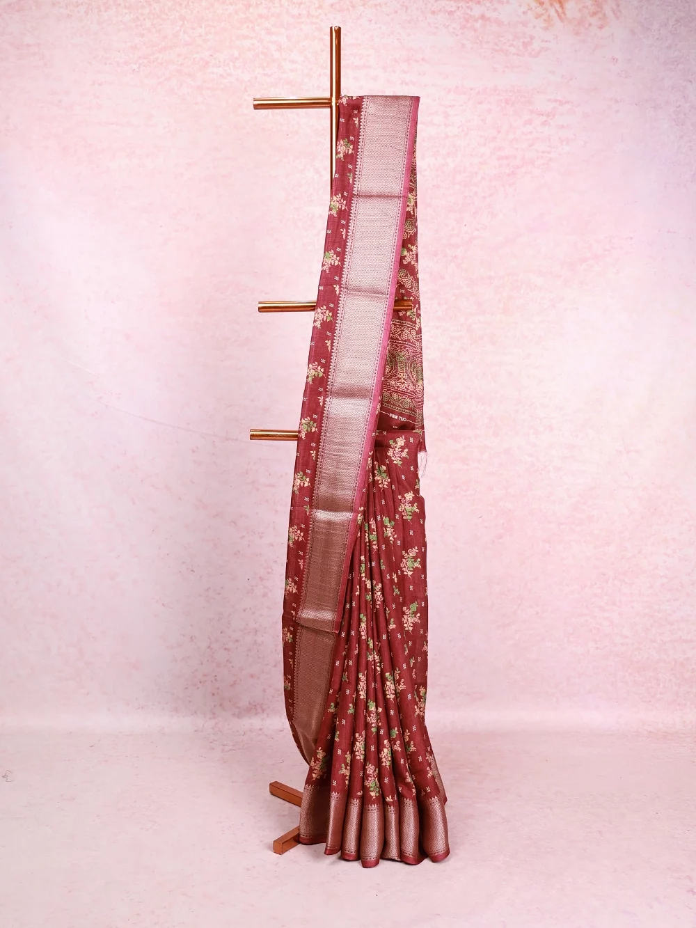 Purple Chiffon Saree