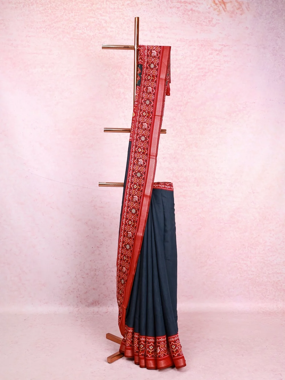 Greenish Ash Cotton Kota Saree