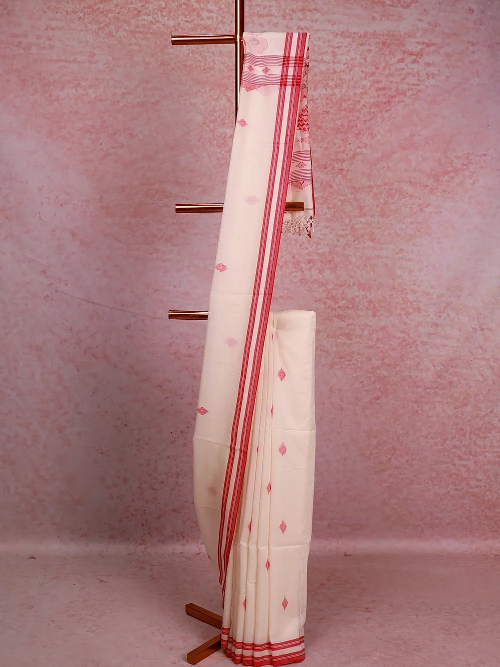 Off White Cotton Saree