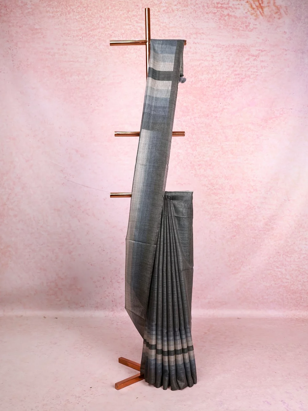 Ash Semi Tussar Saree