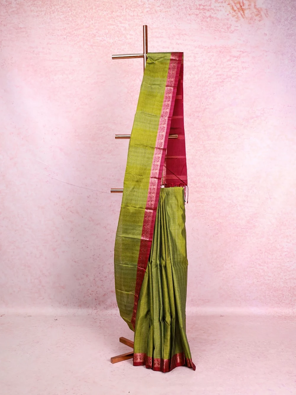 Light Green Chettinadu Cotton Saree