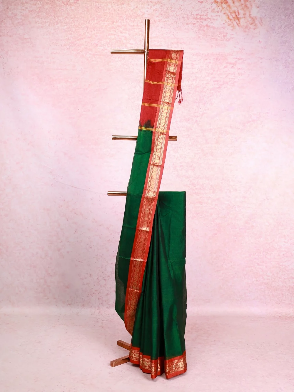Green Cotton Saree