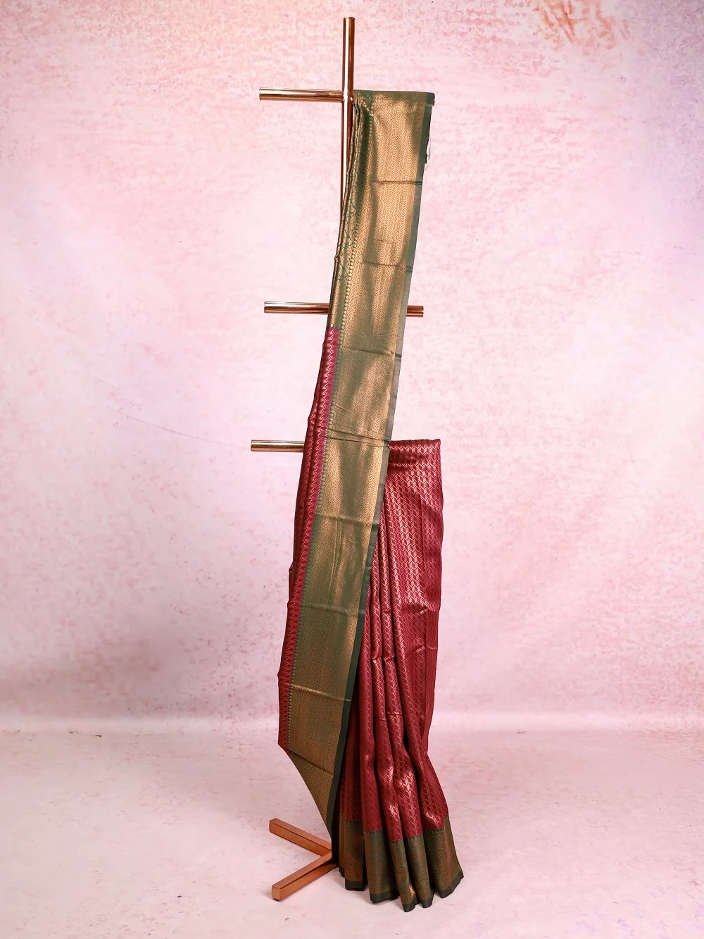 Purple Semi Silk Saree