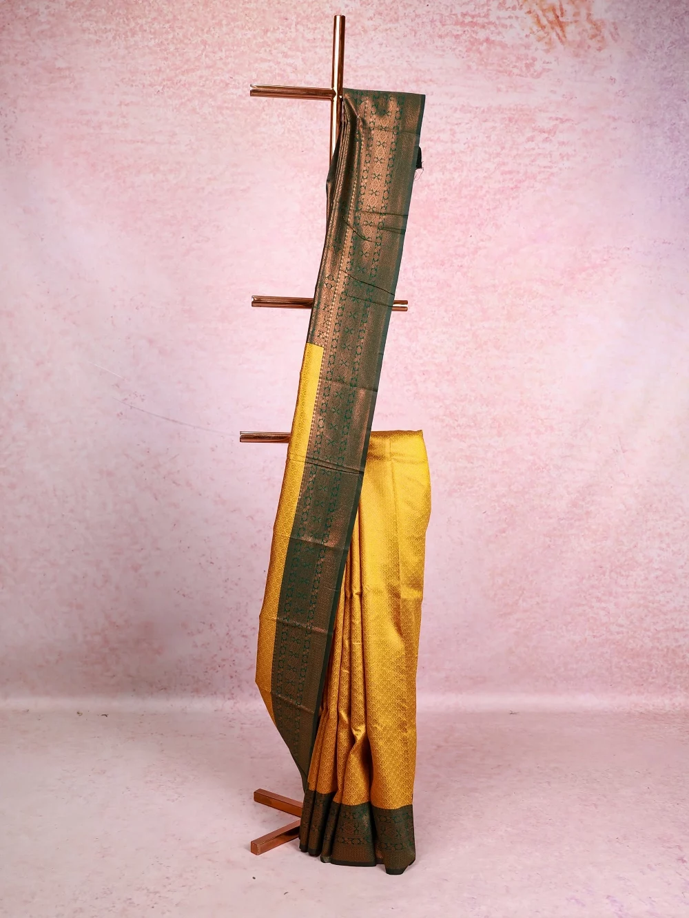 Yellow Semi Silk Saree