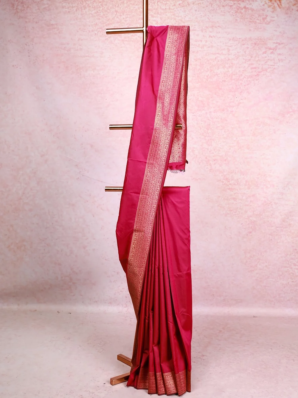 Pink Semi Silk Saree