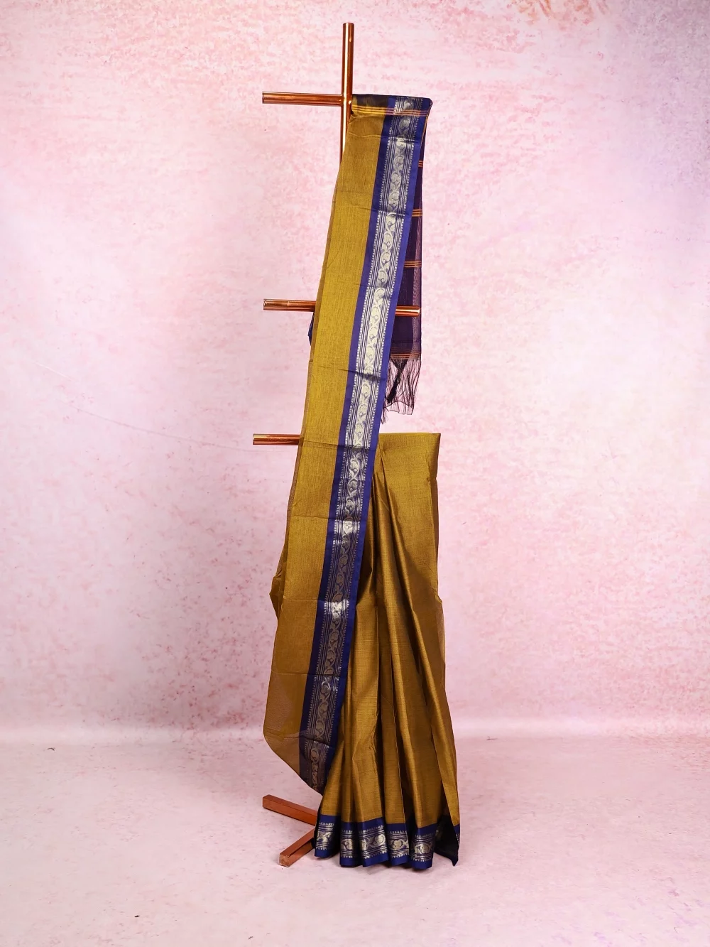 Moss Green Chettinadu Cotton Saree