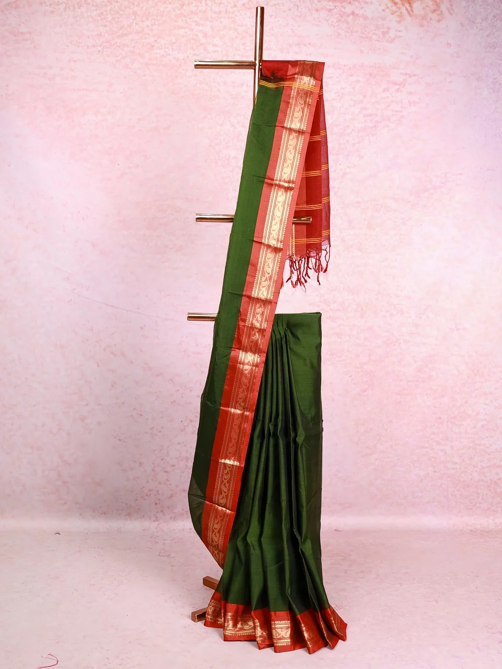 Green Chettinadu Cotton Saree