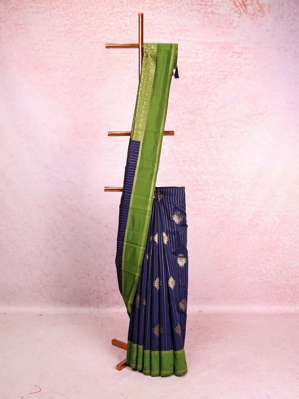 Blue Semi Silk Saree