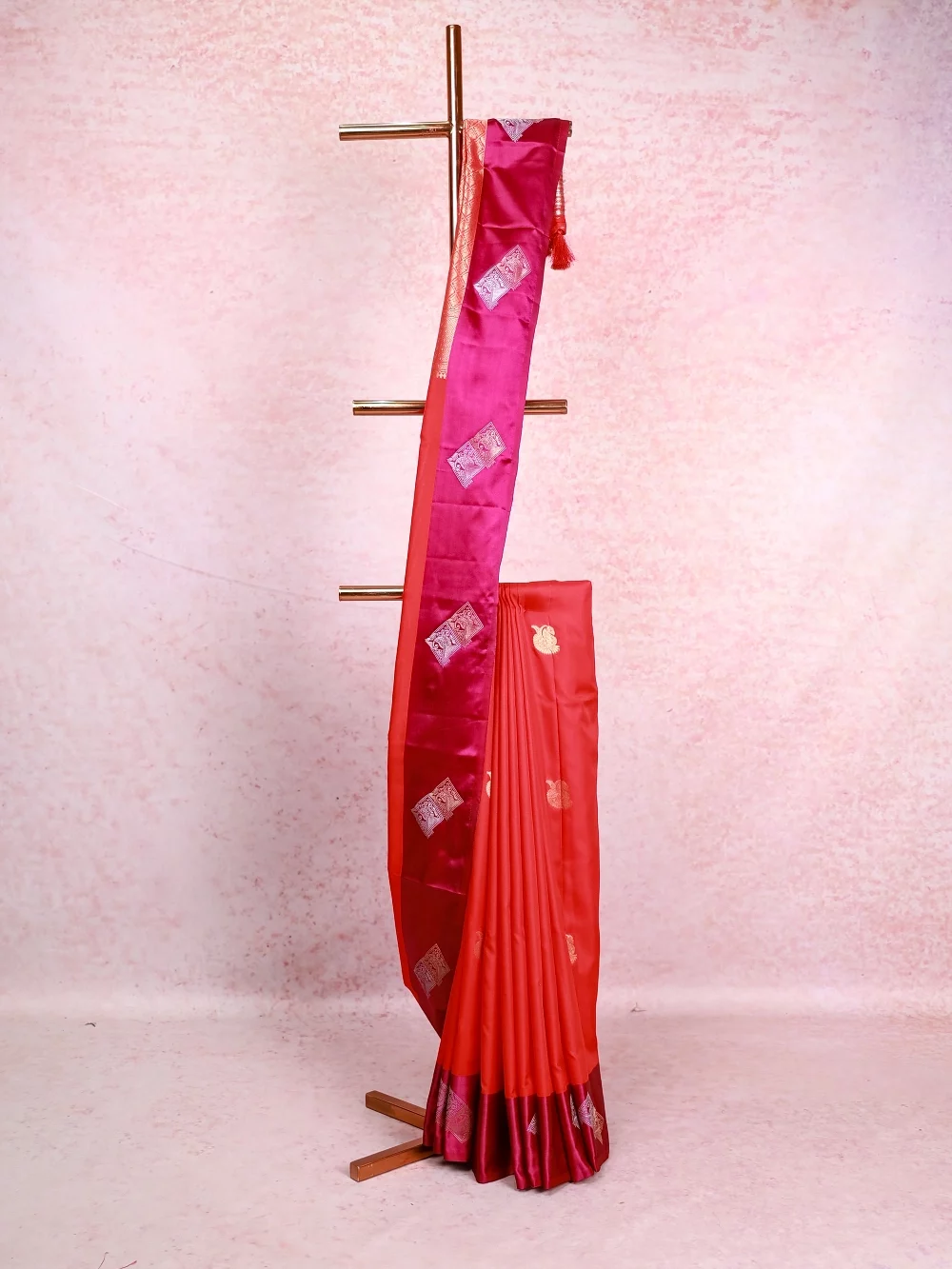 Orange Soft Silk Saree