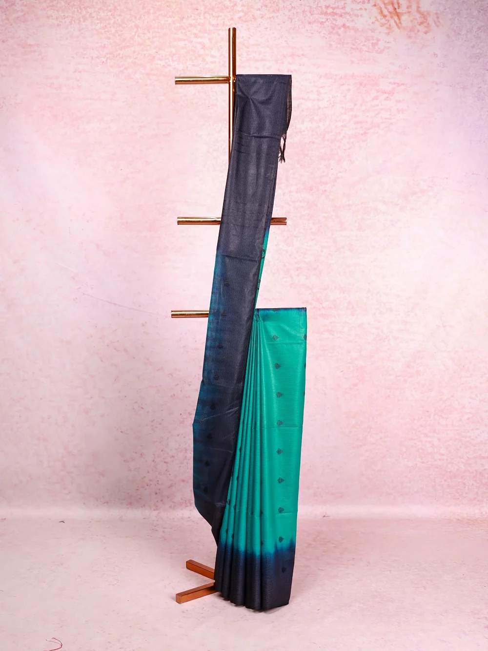 Light Blue Semi Tussar Saree