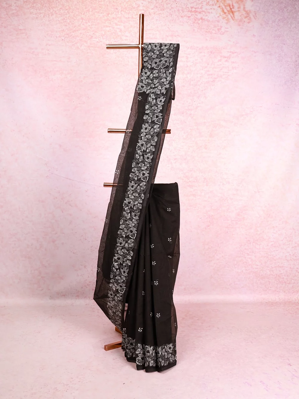 Black Cotton Saree