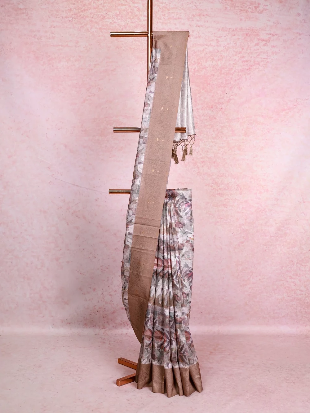 Multi Color Semi Silk Saree