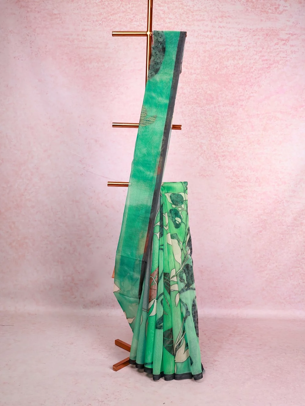 Sea Green Net Kota Saree