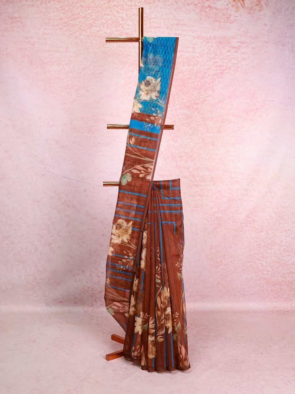 Brown Net Kota Saree