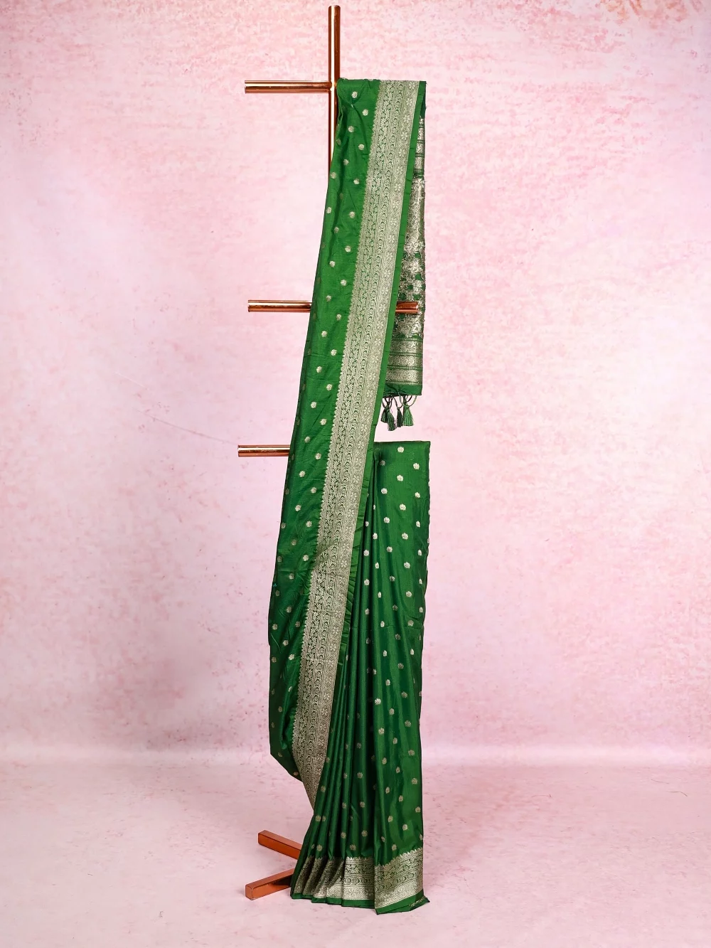 Green Semi Jute Saree