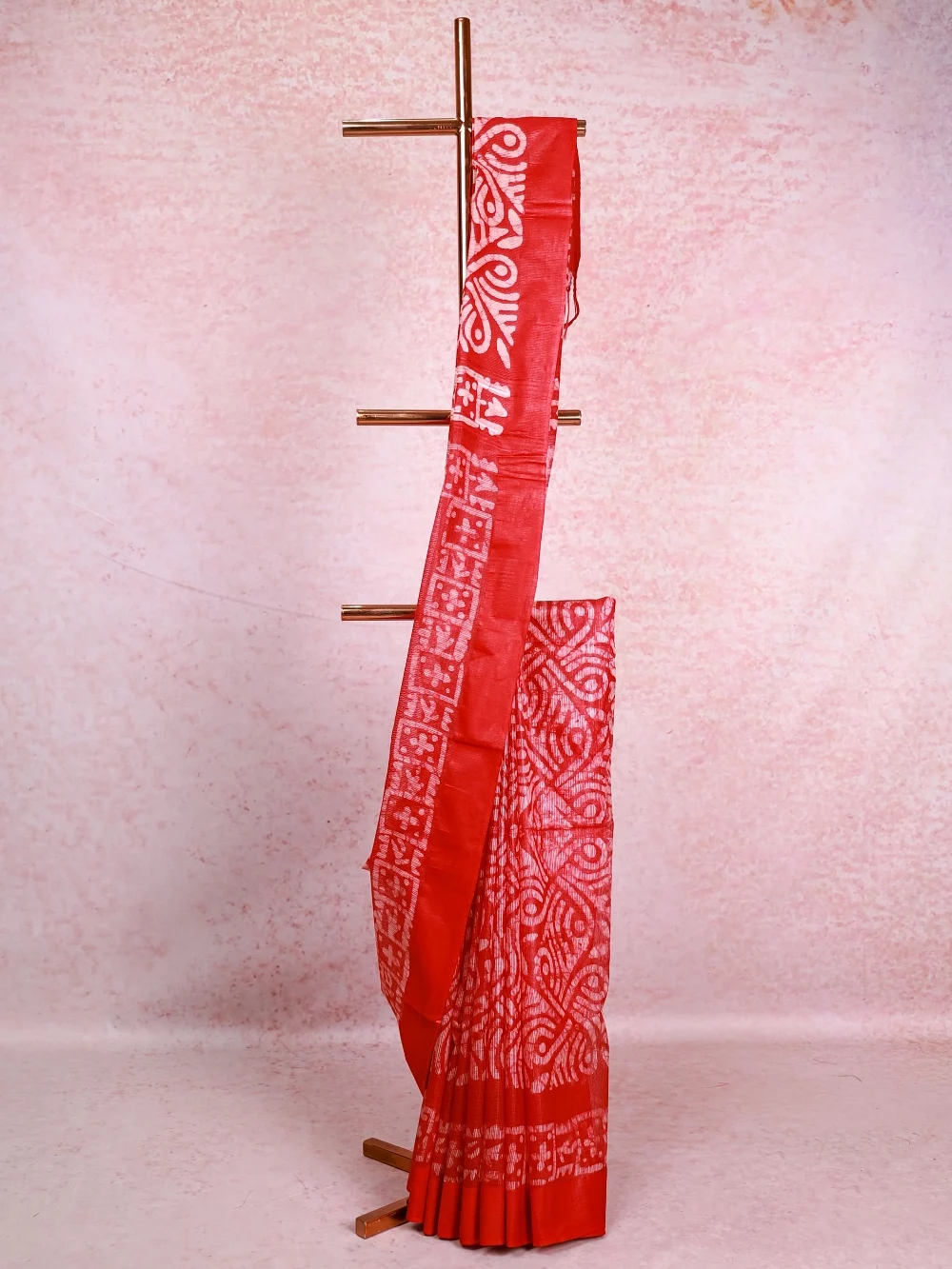 Red Cotton Kota Saree