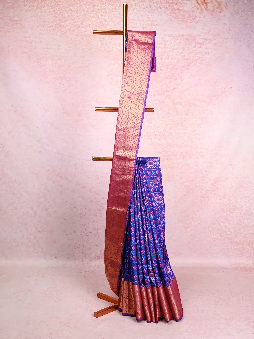 Blue Semi Silk Saree