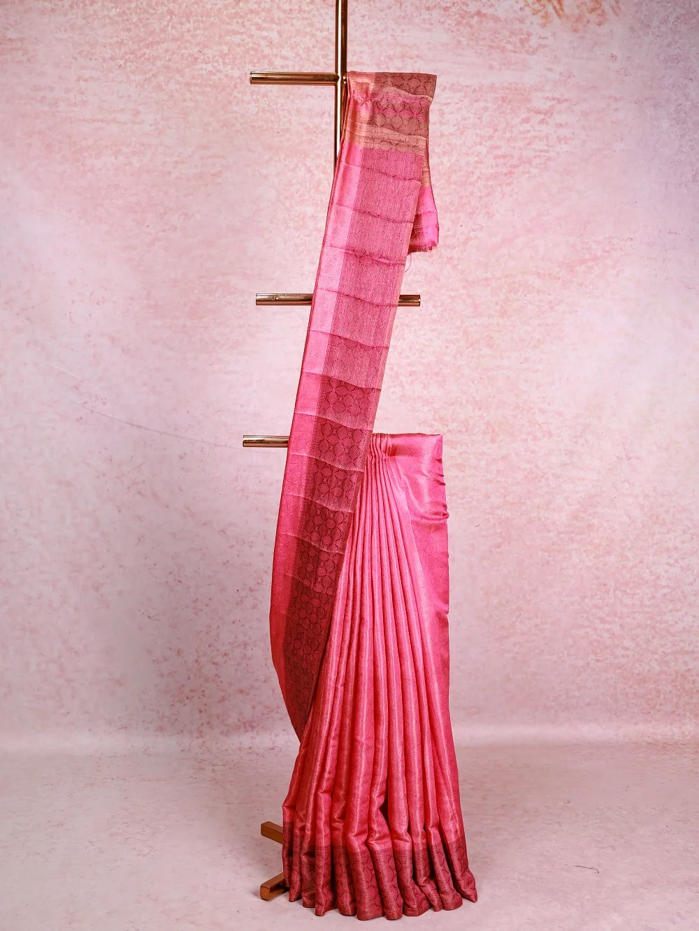 Pink Semi Silk Saree