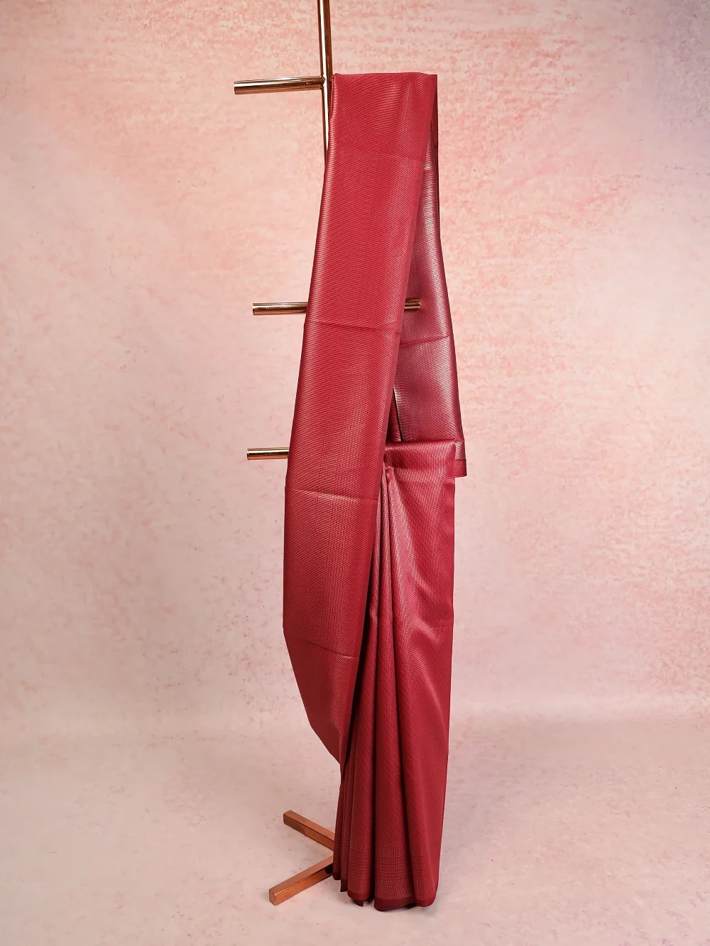 Maroon Semi Silk Saree