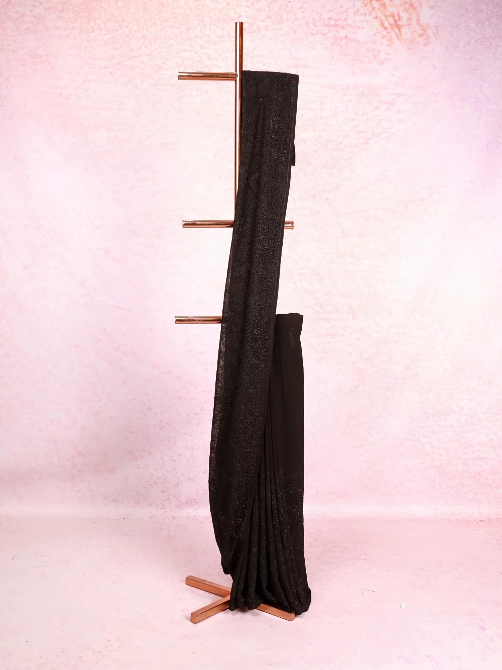 Black Georgette Saree