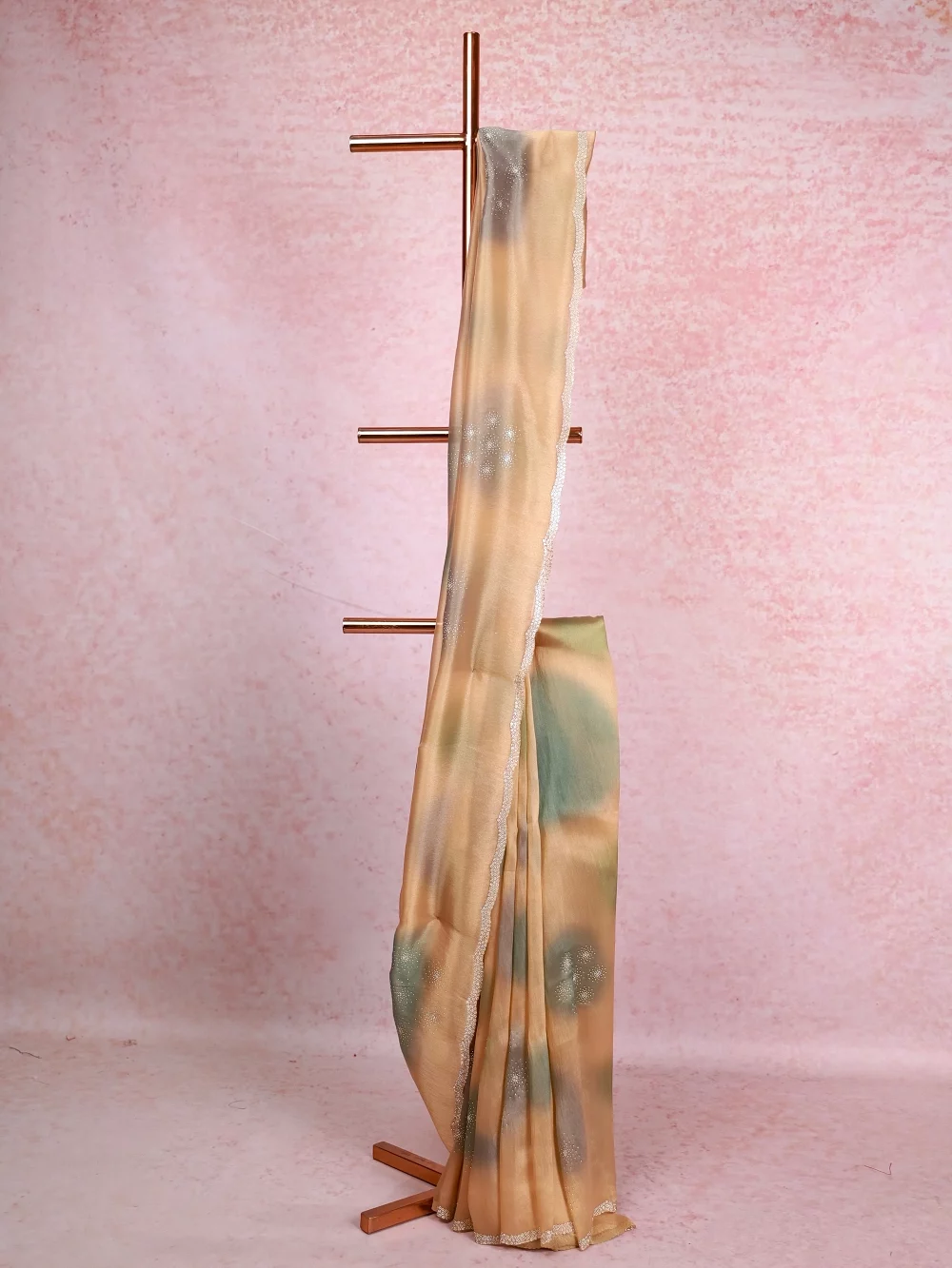 Multi Color Tissue Organza Saree