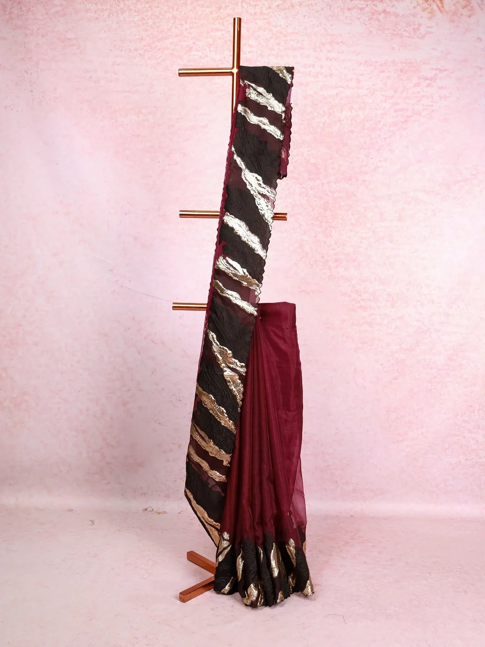 Purple Organza Saree