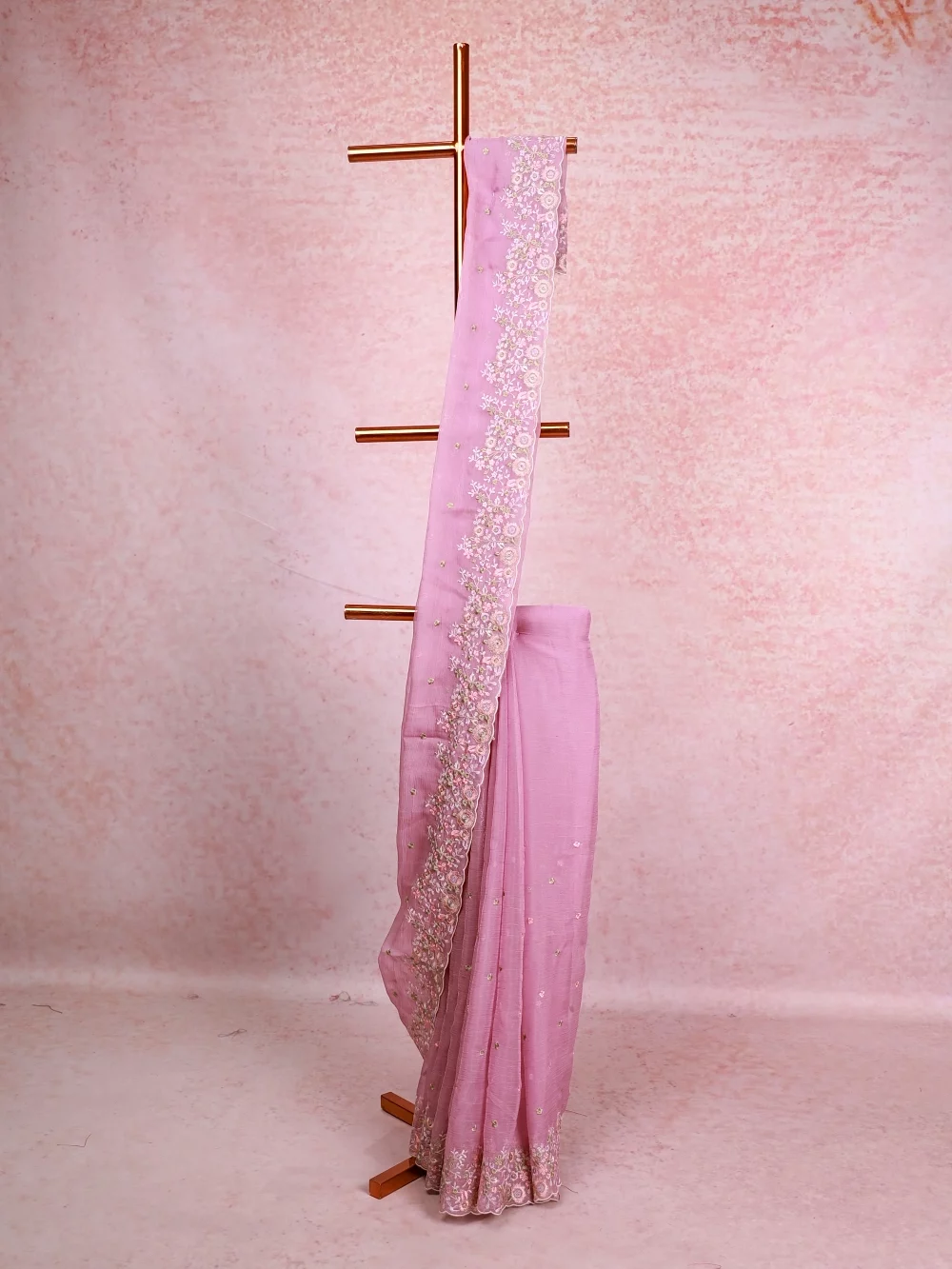Lavender Crush Organza Saree