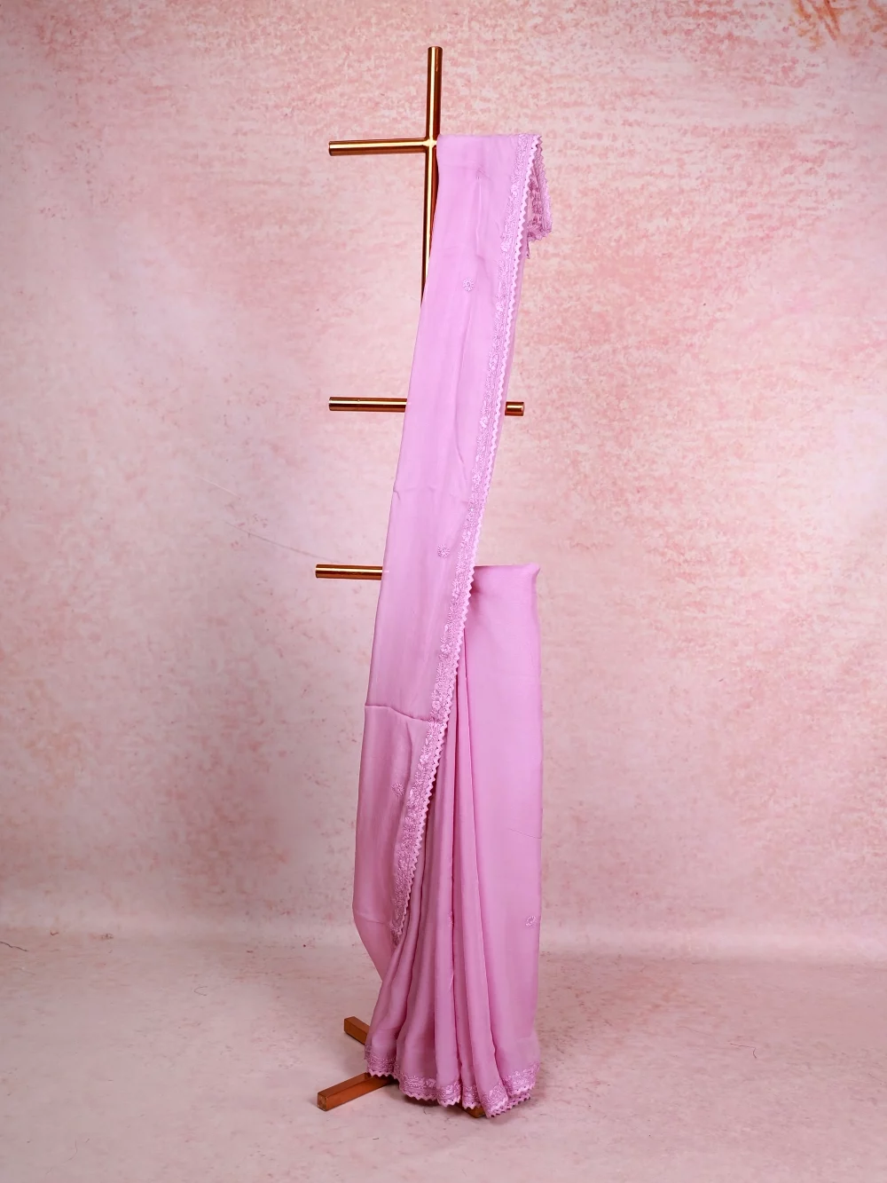 Lavender Chiffon Saree