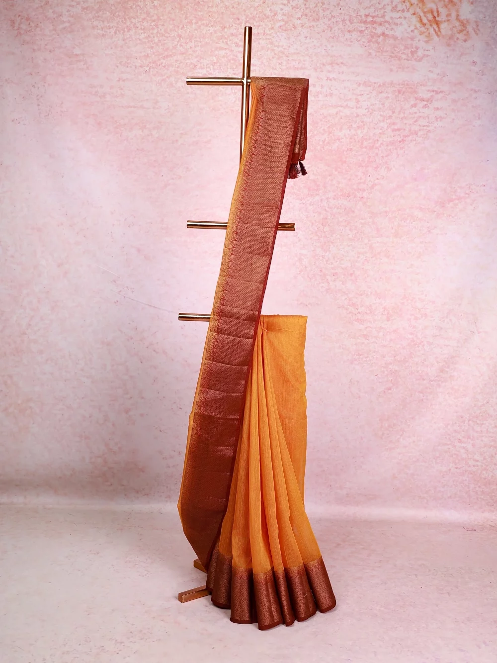 Yellow Jute Banarasi Saree