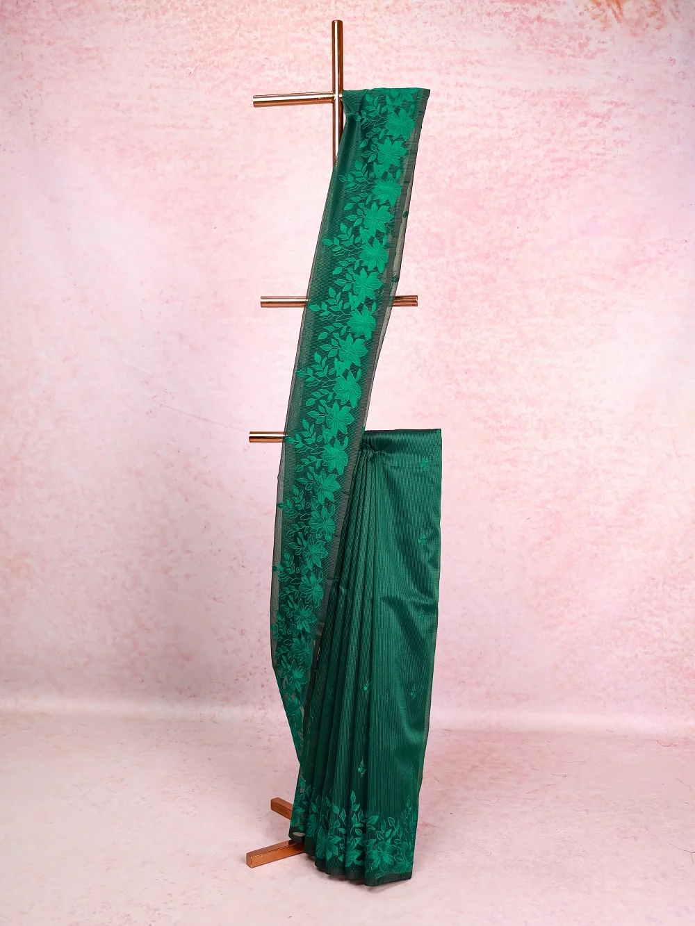 Dark Green Kota Saree
