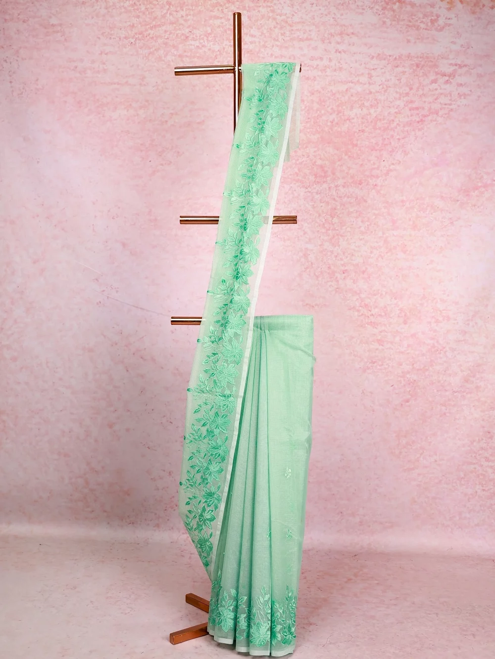 Green Net Kota Saree