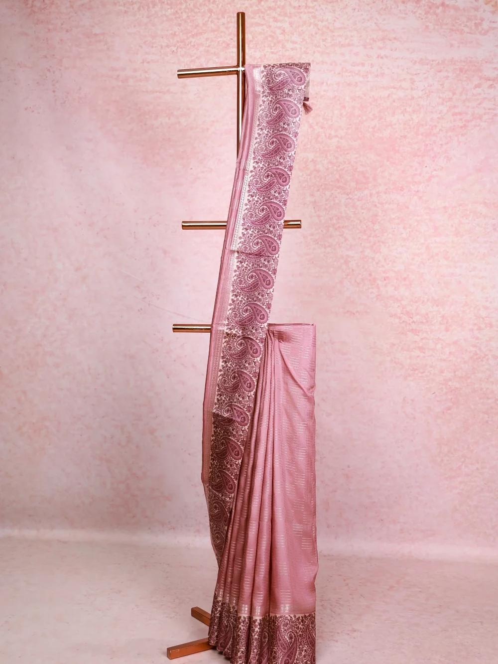 Onion Pink Soft Silk Saree