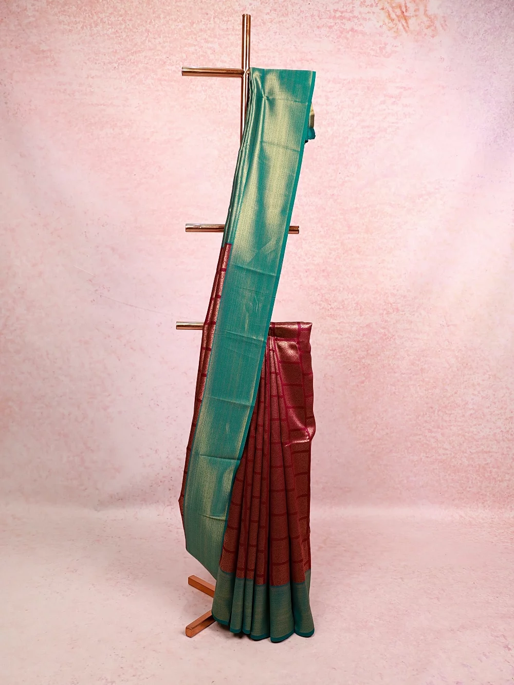 Purple Semi Silk Saree