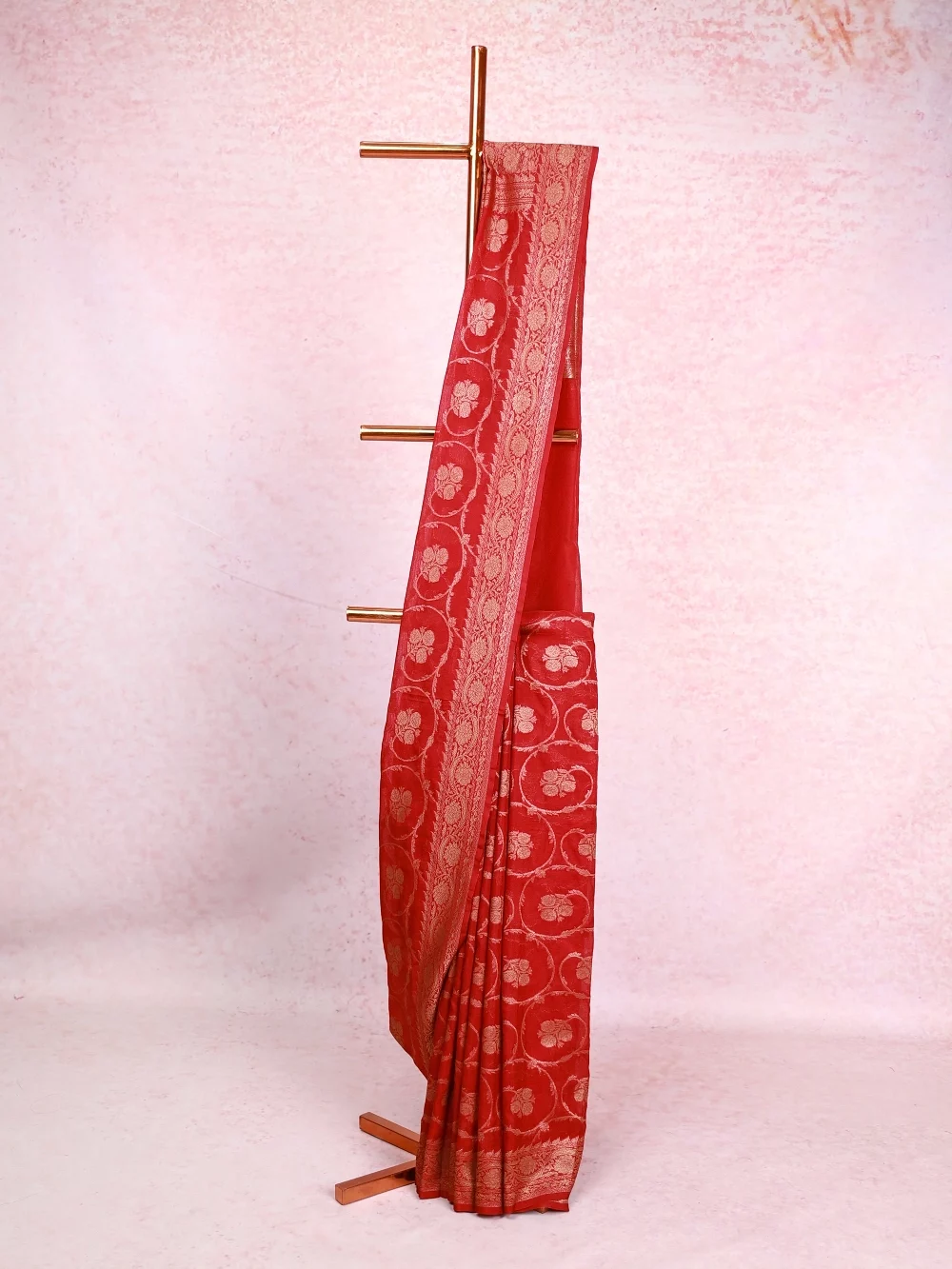 Red Banarasi Georgette Saree