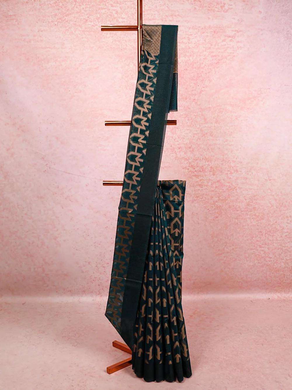 Peacock Green Silky Kota Saree