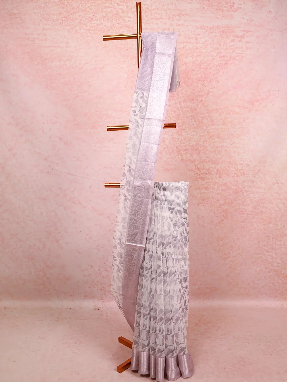 White Net Kota Saree