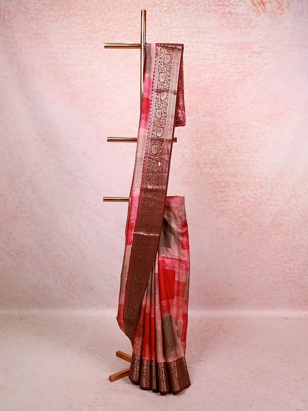 Multi Color Semi Tussar Saree