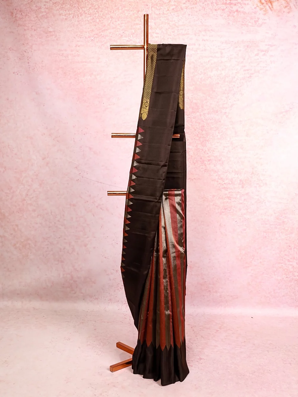 Black Kancheepuram Silk Saree