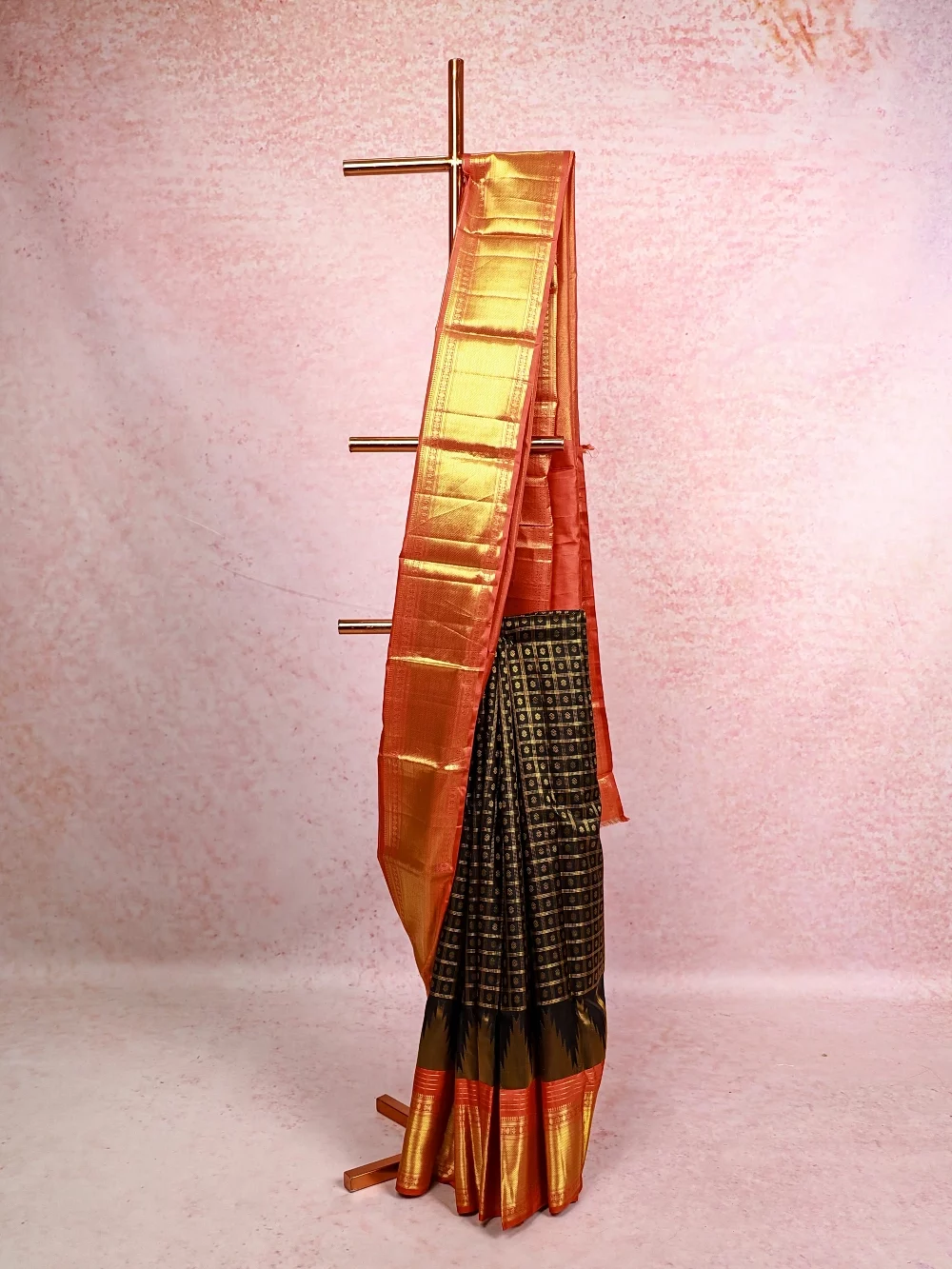 Black Kancheepuram Silk Saree