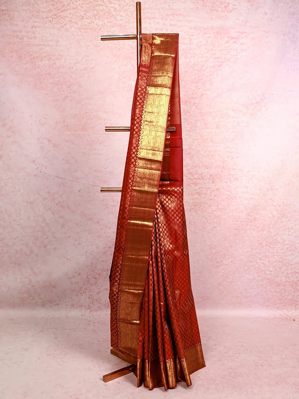 Maroon Kancheepuram Silk Saree
