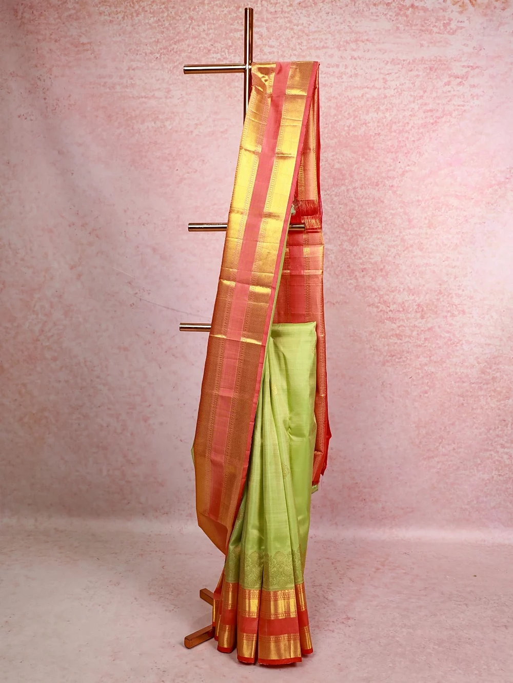 Pastel Green Kancheepuram Silk Saree