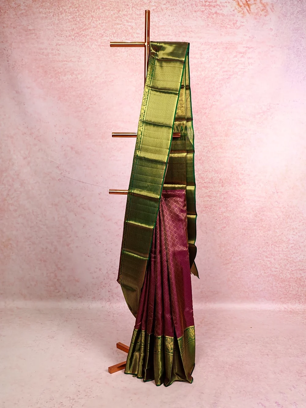 Purple Kancheepuram Silk Saree