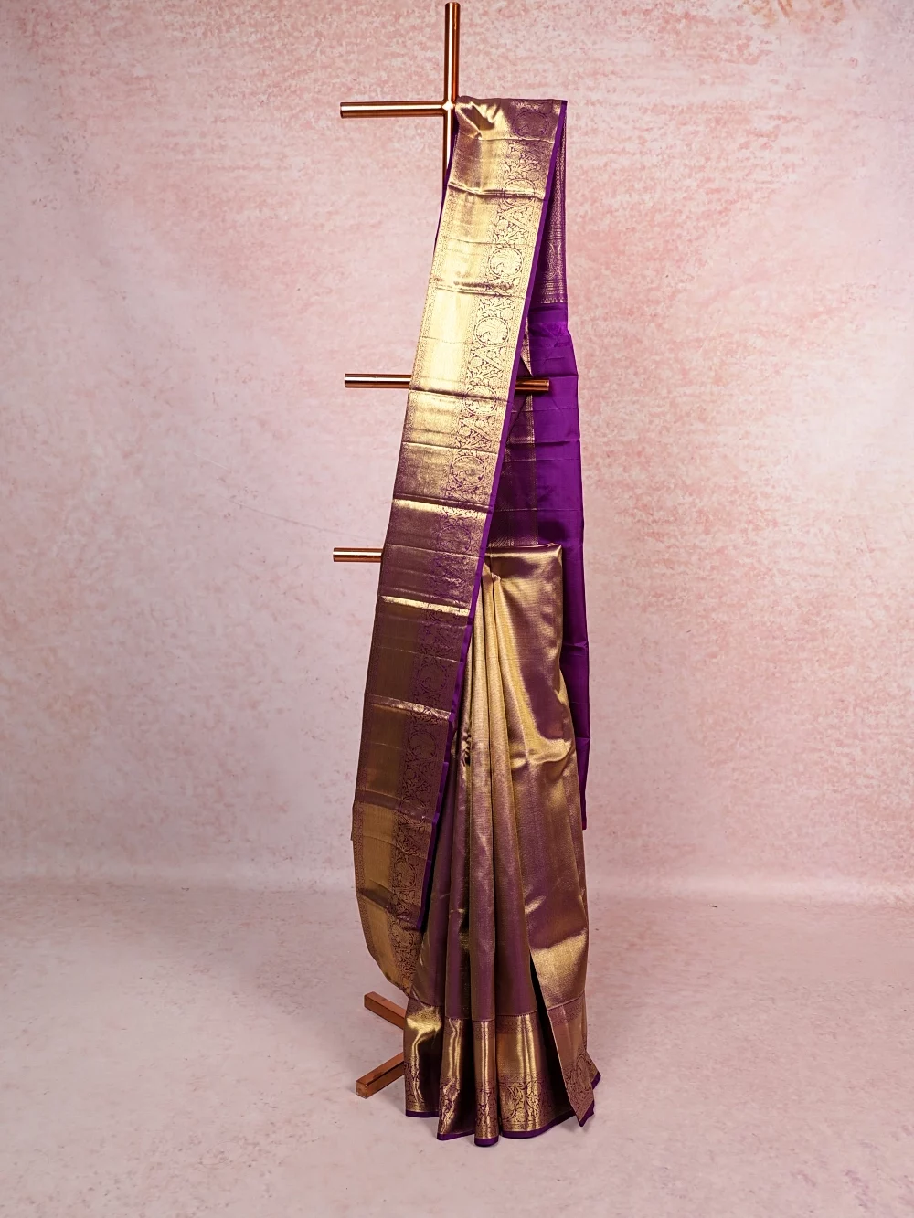 Violet Kancheepuram Silk Saree