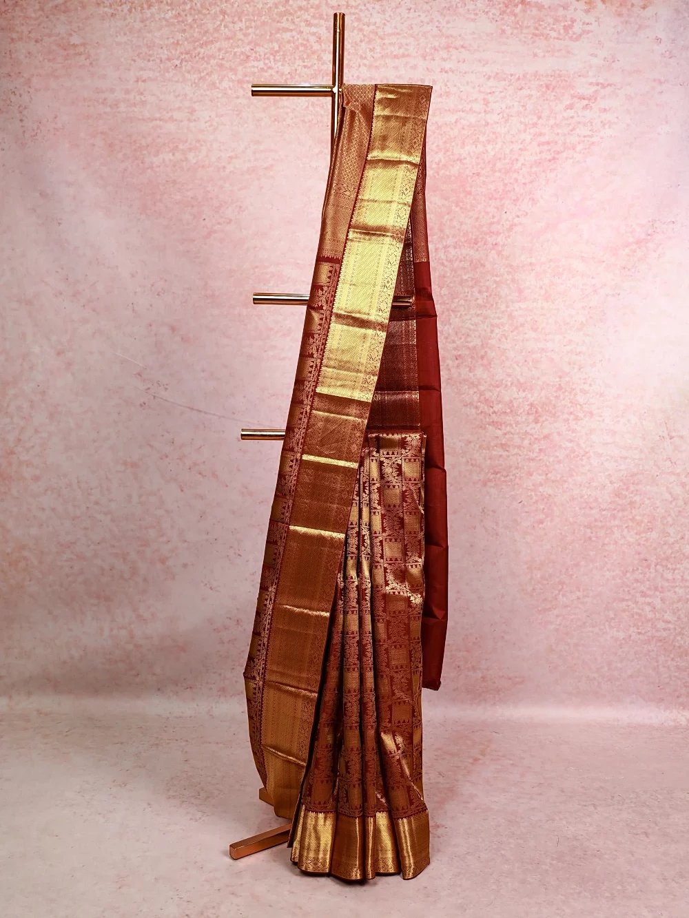 Grape Wine Kancheepuram Silk Saree