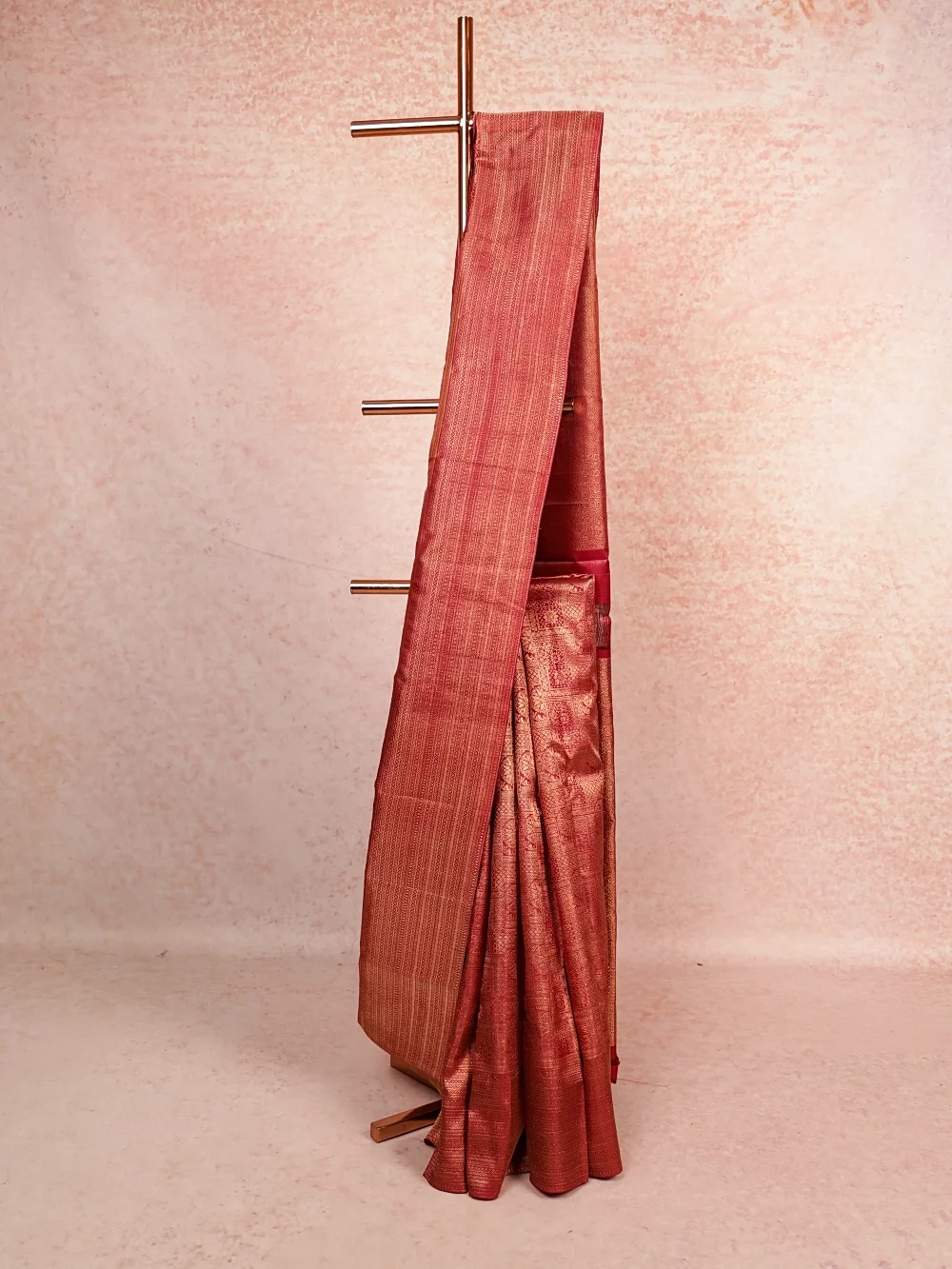 Maroon Kancheepuram Silk Saree