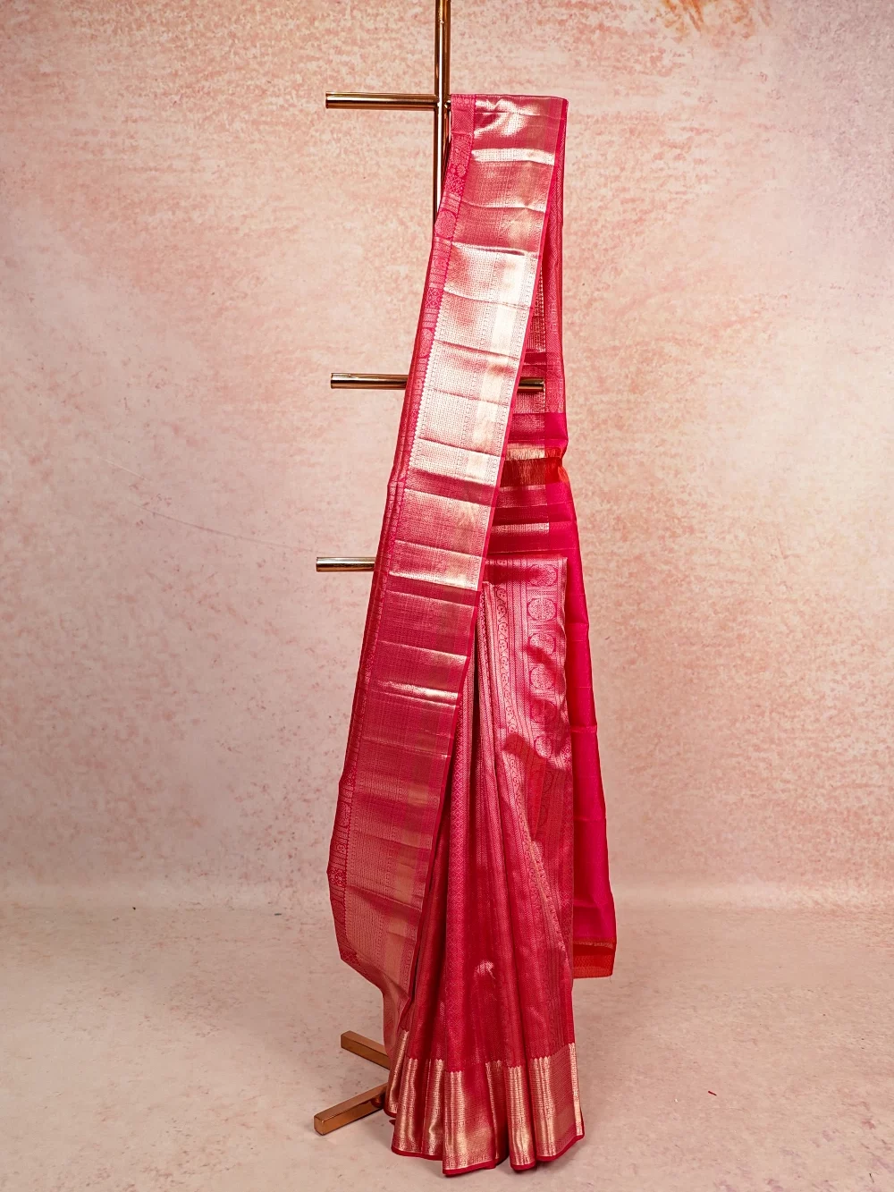 Pink Kancheepuram Silk Saree