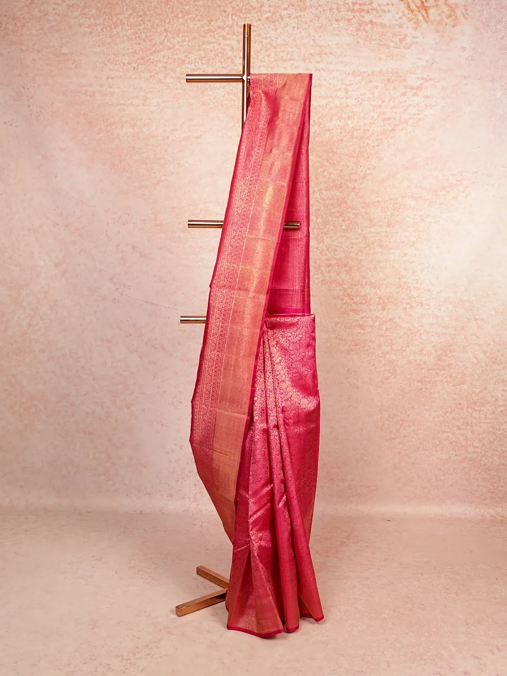 Pink Kancheepuram Silk Saree