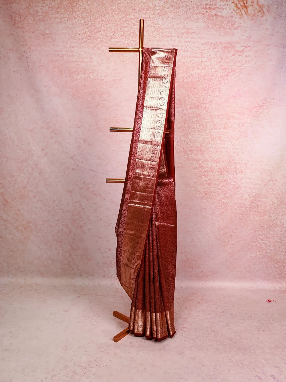 Brown Kancheepuram Silk Saree