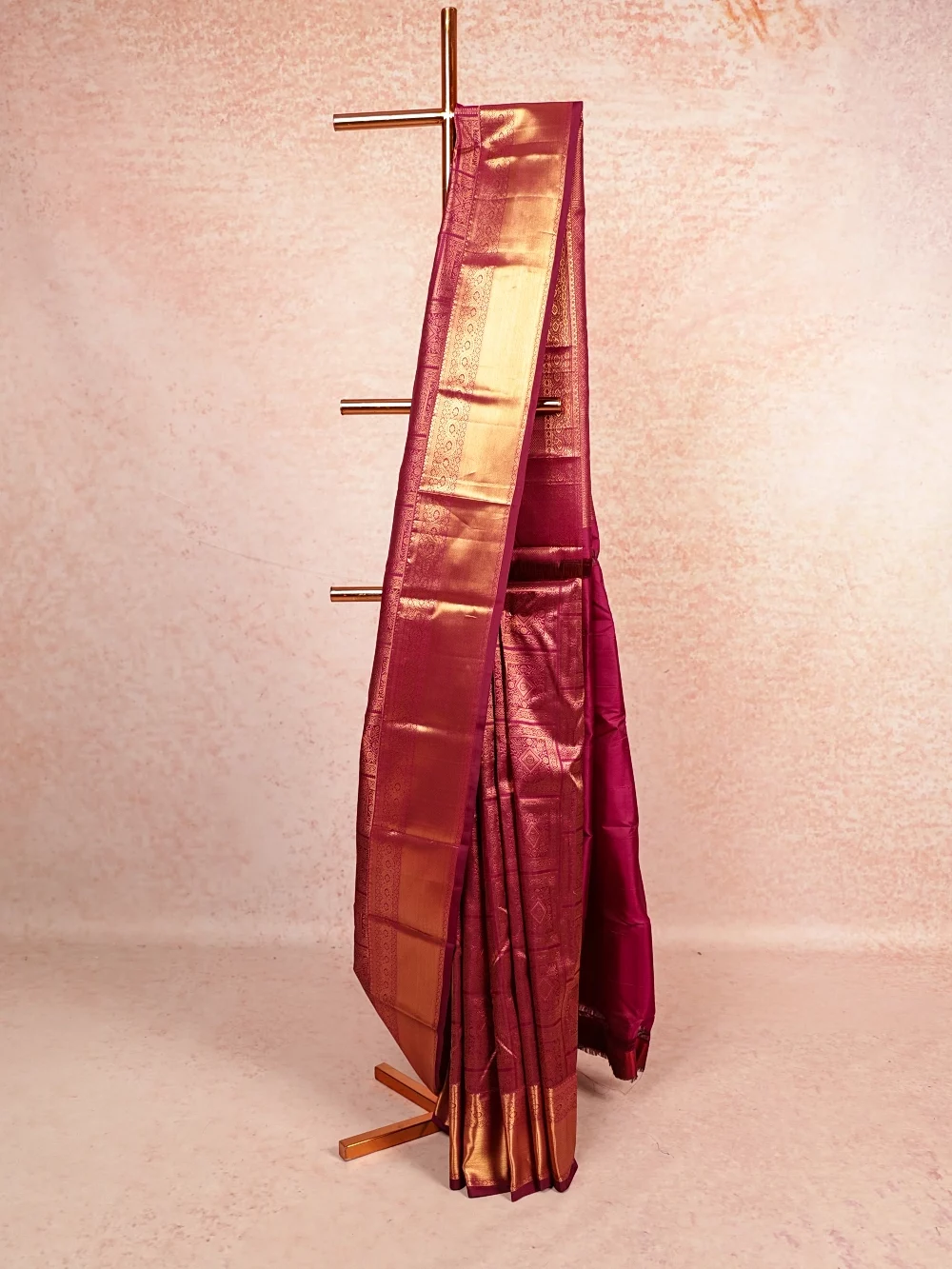 Grape Wine Kancheepuram Silk Saree